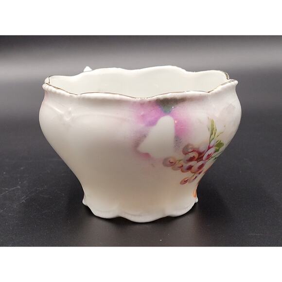 Antique Tea Cup Germany Porcelain Grapes Vineyard Gold Gilt Transfer - Picture 5 of 11